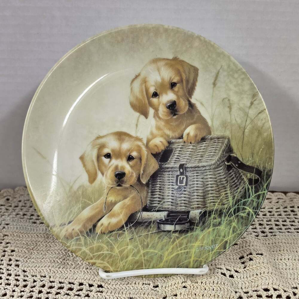 Edwin M. Knowles Gone Fishin' Collector Plate by Lynn Kaatz